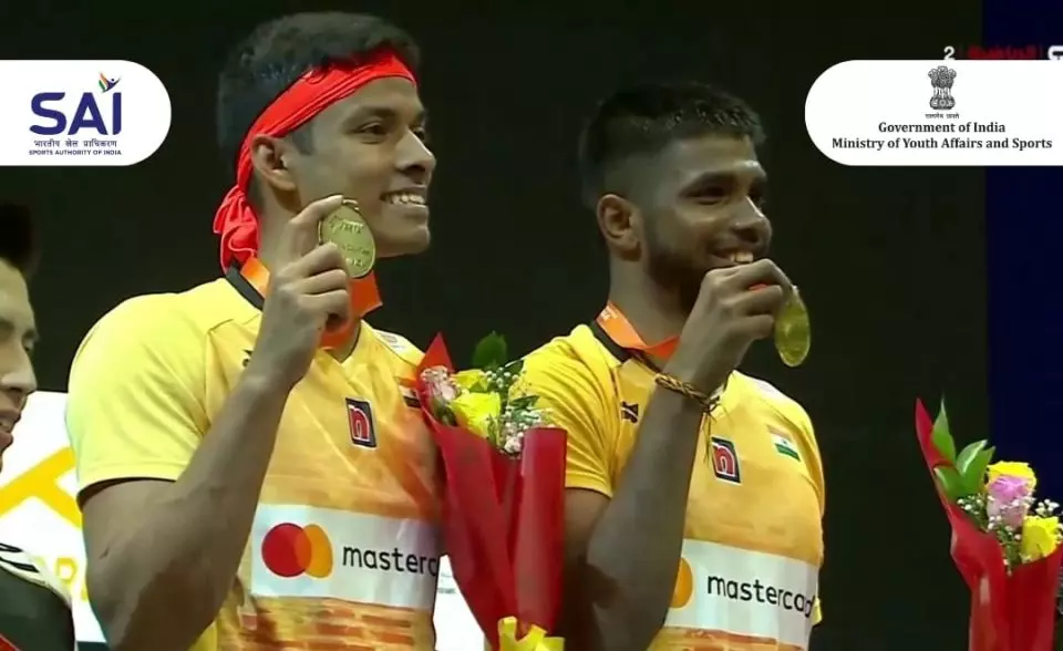 Satwik and Chirag secure Asia Badminton Championships title; end 58-year drought Satwik and Chirag secure Asia Badminton Championships title; end 58-year drought