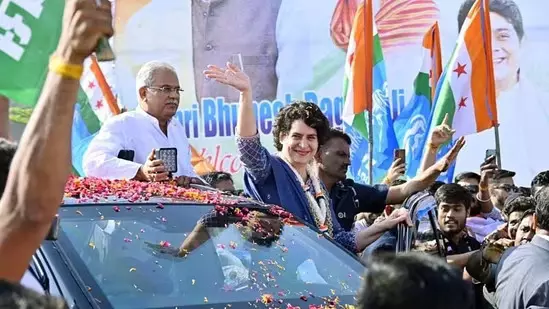Priyanka Gandhi Vadra attacks BJP govt. on corruption in poll-bound Karnataka Priyanka Gandhi Vadra attacks BJP govt. on corruption in poll-bound Karnataka