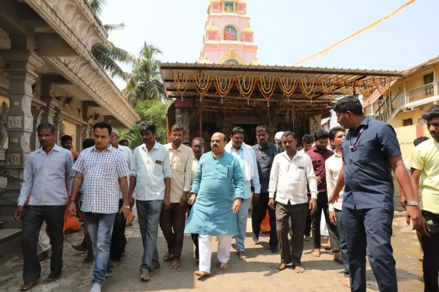 Karnataka polls: Bommai holds massive roadshow with Nadda, Sudeep Karnataka polls: Bommai holds massive roadshow with Nadda, Sudeep